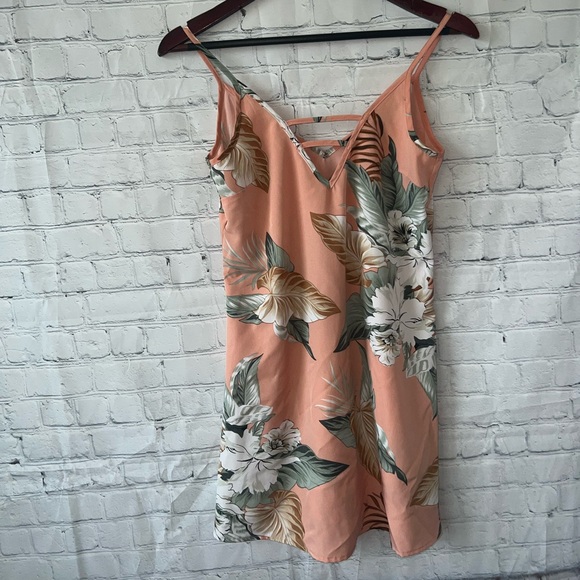 emery rose orange & green floral sleeveless blouse size XS - Picture 9 of 10